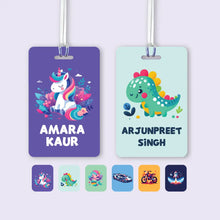 Personalised PVC Bag / Luggage Tag with transparent Strap