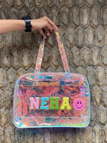 Holographic Tote Bags - Zip based