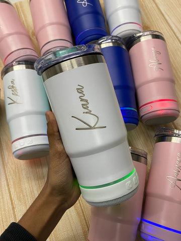 Wireless music cup with Bluetooth speaker