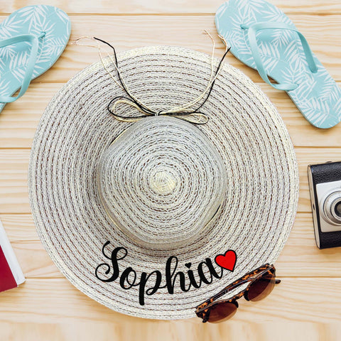 Personalised Straw Hat